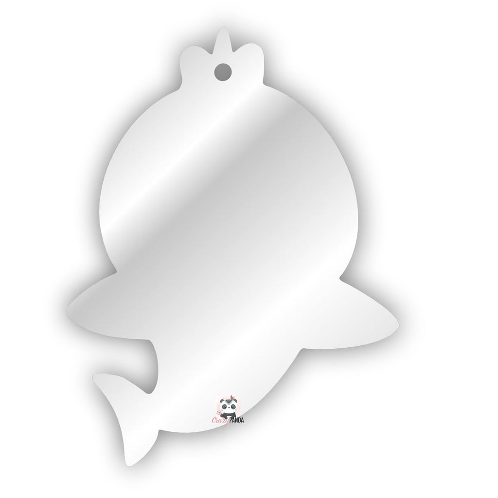 Acrylic Blank Clear Baby Shark {Recommended for Sublimation}