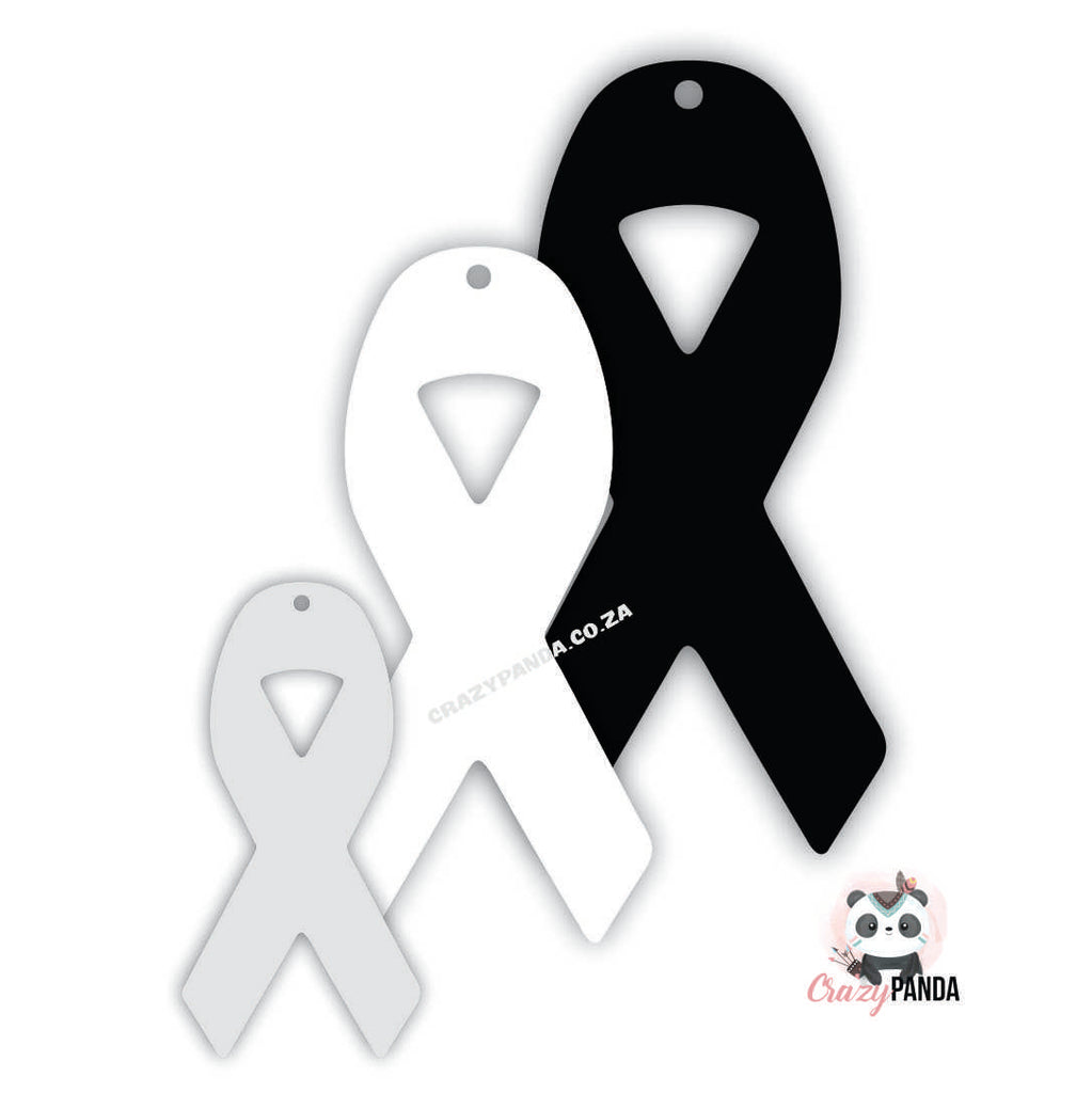Acrylic Blank Clear Awareness Ribbon Sizes & Colours ~3mm