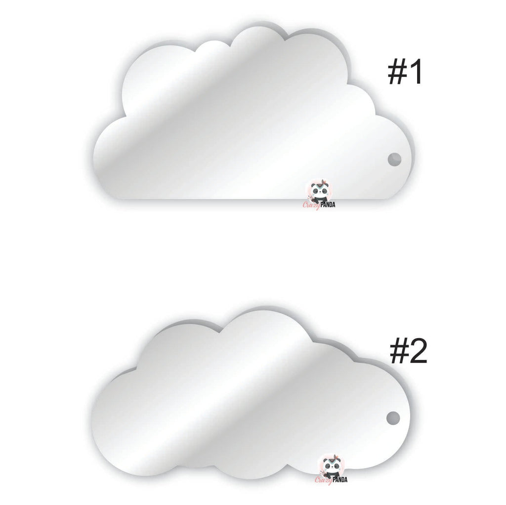 Acrylic Blank Clear Cloud 70x35x3mm {Recommended for Sublimation}
