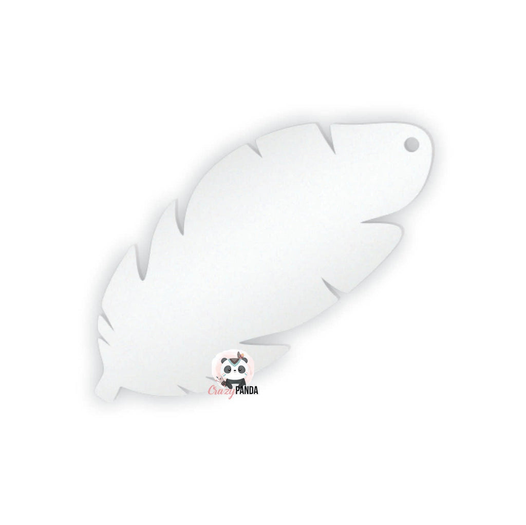 Acrylic Blank Clear Feather 85x38x3mm {Recommended for Sublimation}