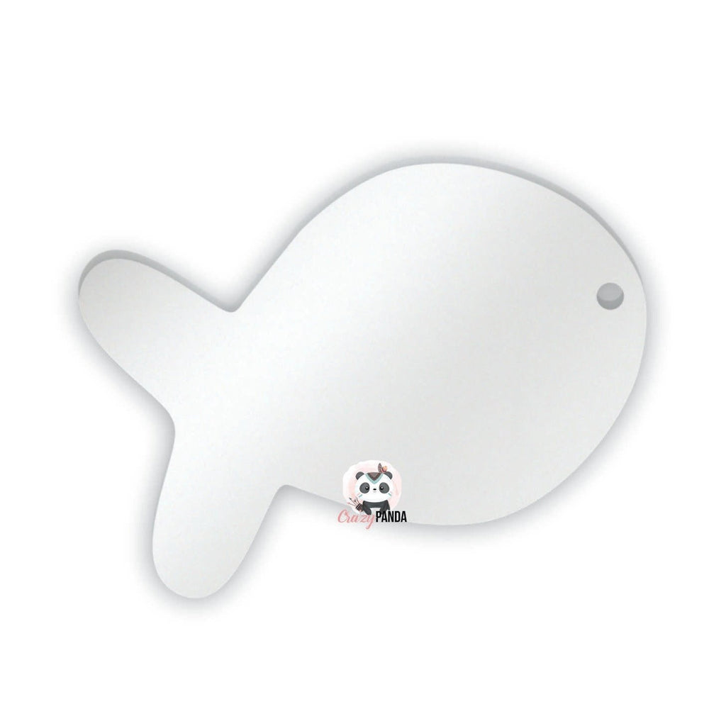 Acrylic Blank Clear Fish 50x32x3mm {Recommended for Sublimation}
