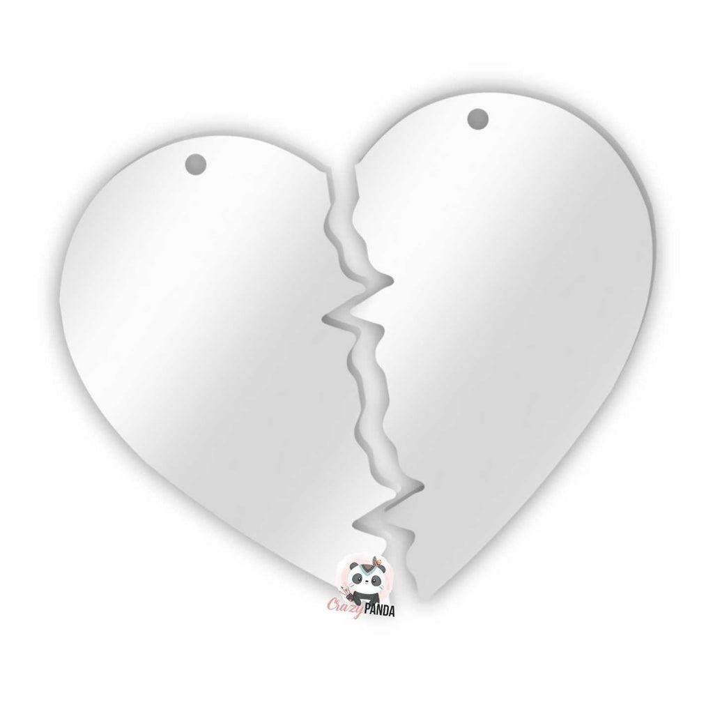Acrylic Blank Clear Heart Beat 60x52x3mm {Recommended for Sublimation}