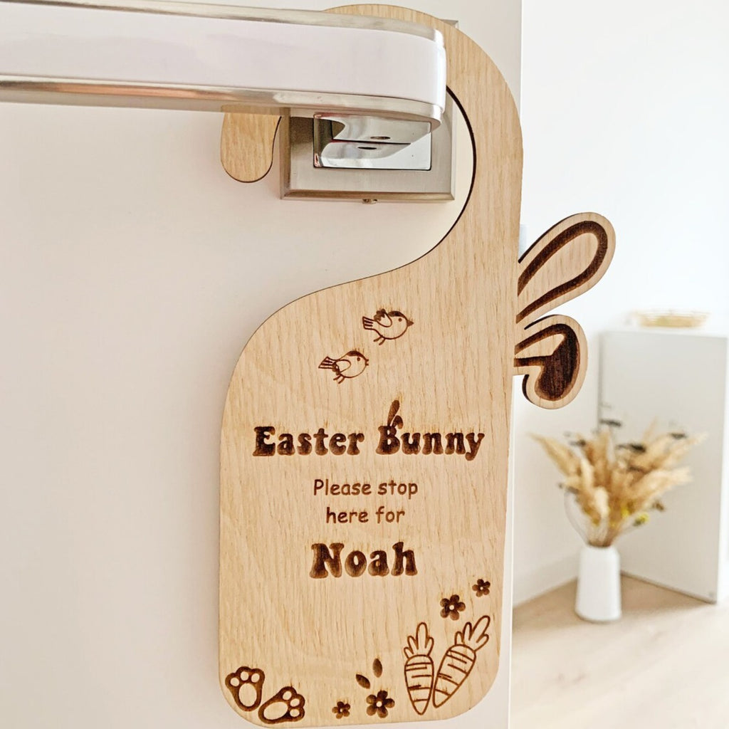 Easter Bunny Please Stop Here Door Hanger