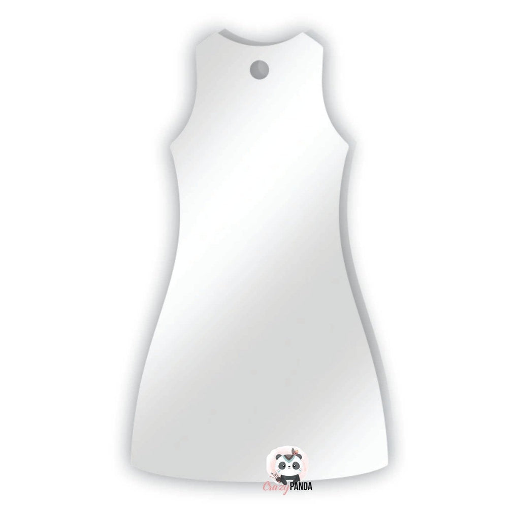 Acrylic Blank Clear Ladies Dress 70x40x3mm {Recommended for Sublimation}