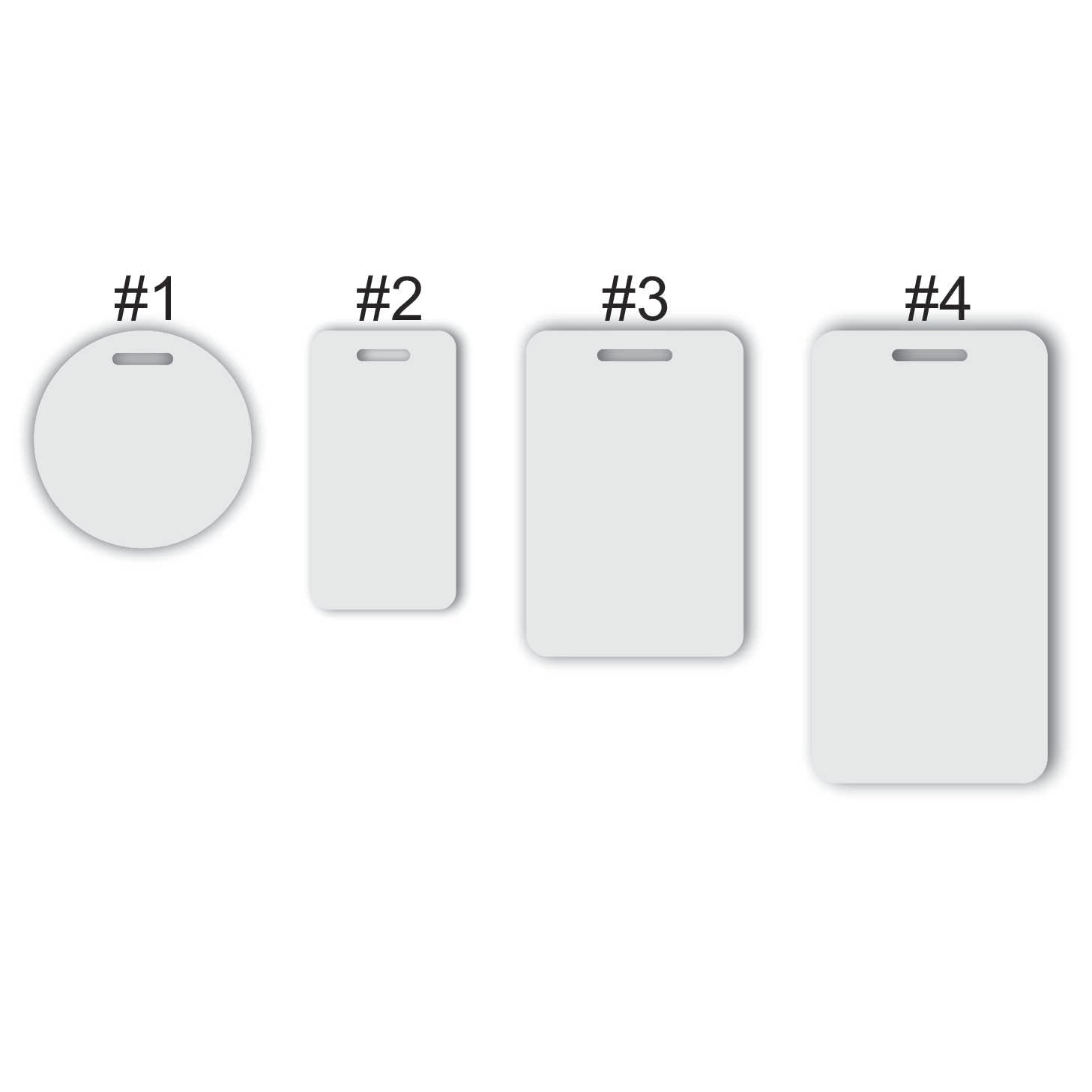Acrylic Blank Luggage Tags Select Your Thickness 1.5mm 2mm 3mm