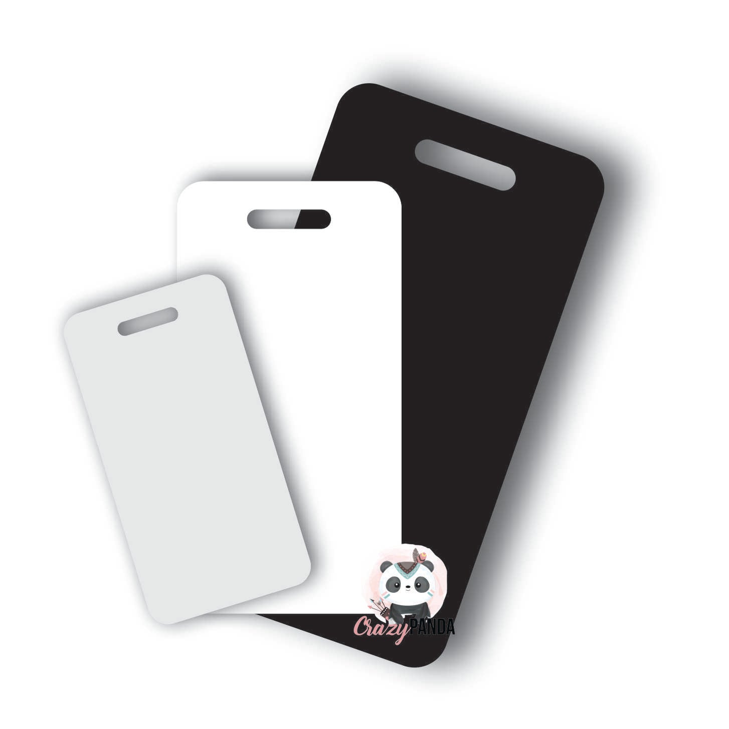 Acrylic Blank Luggage Tags Select Your Thickness 1.5mm 2mm 3mm