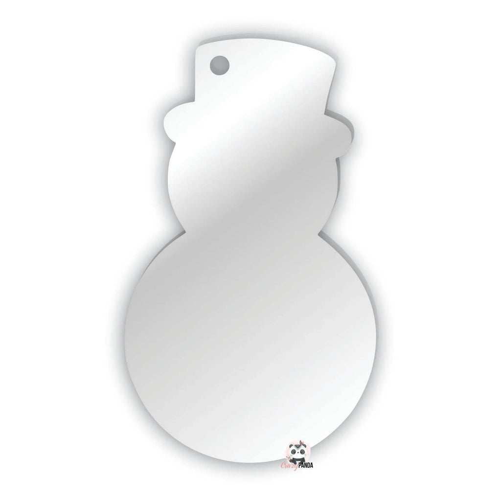 Acrylic Blank Clear Snowman 65x38 ~ 3mm