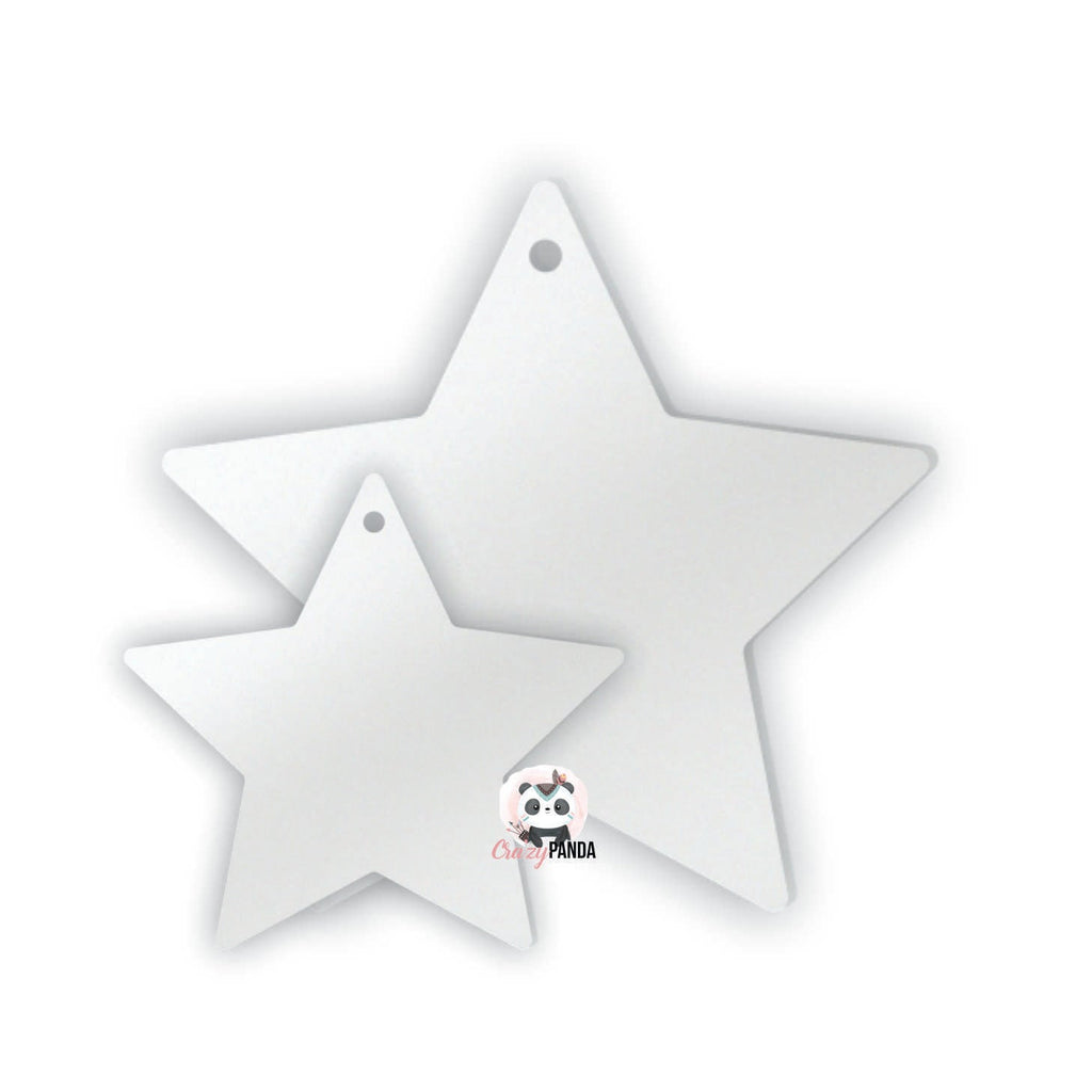 Acrylic Blank Clear Star Sizes {Recommended for Sublimation}