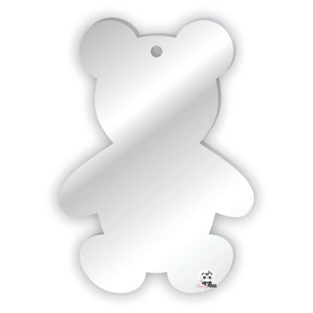 Acrylic Blank Clear Teddy bear 70x50x3mm {Recommended for Sublimation}