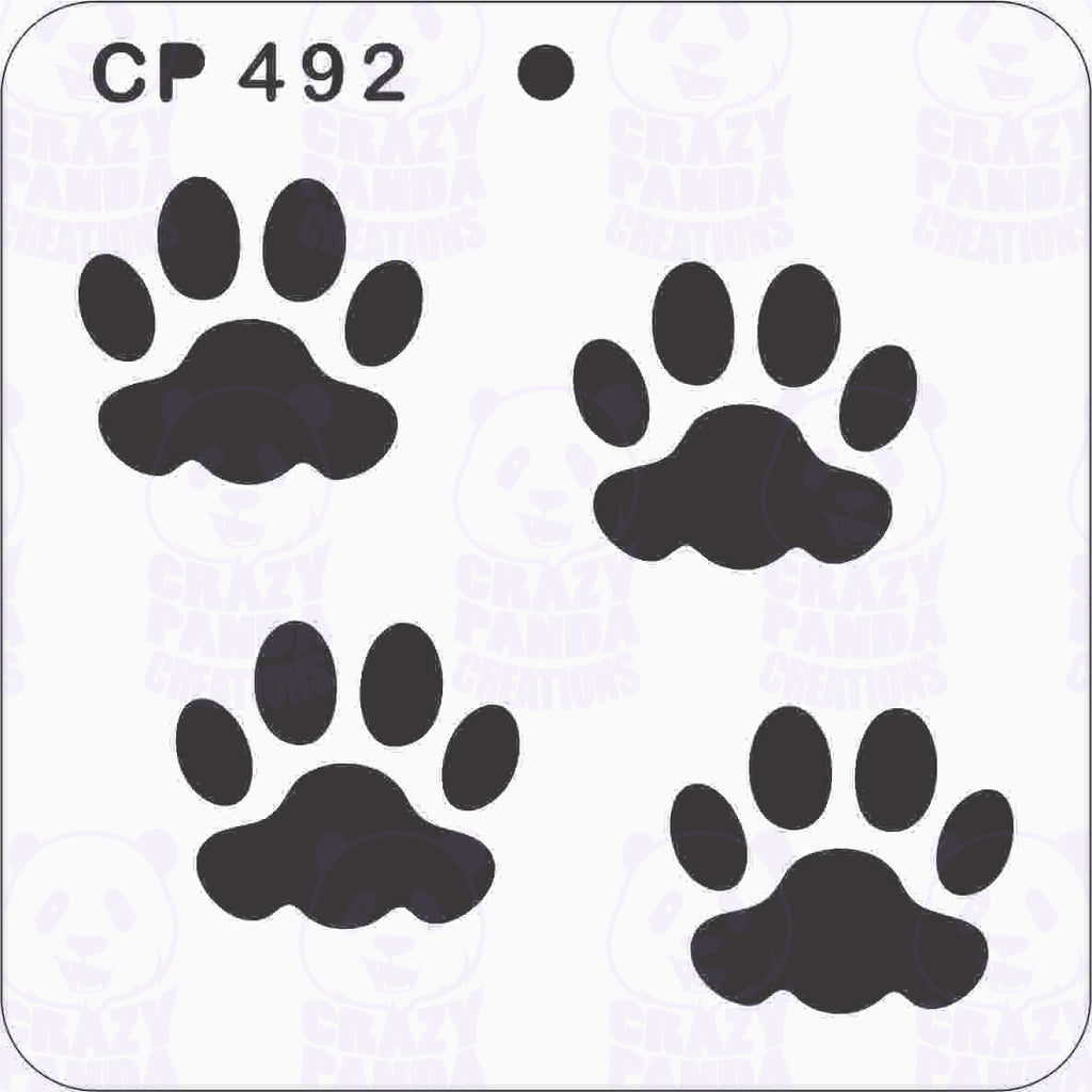 CP492-Paw print pattern
