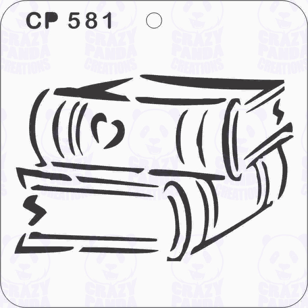 CP581-Stacked of Books