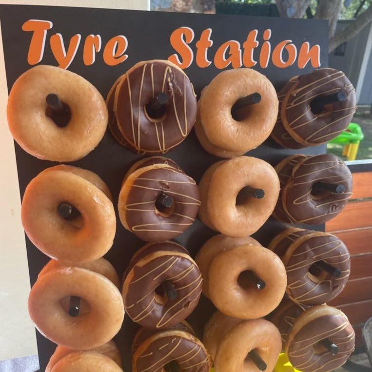 "Tyre Station" Donut Wall