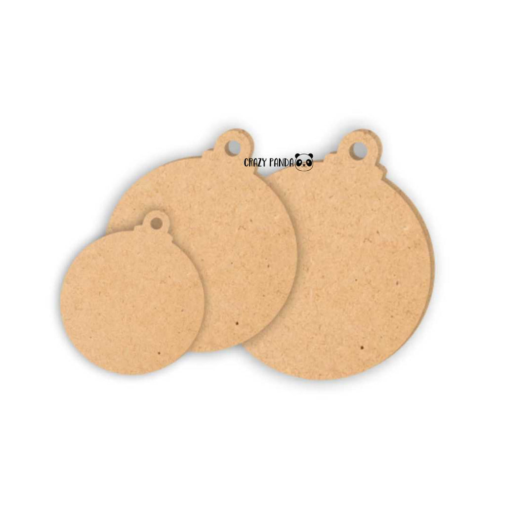 MDF Blank Bauble Sizes