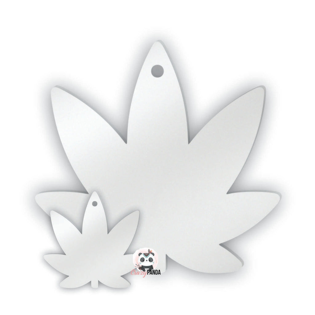 Acrylic Blank Clear Cannabis Leaf Sizes
