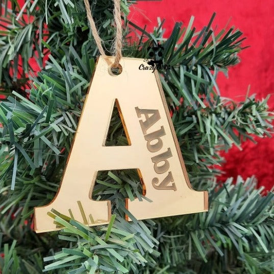 Letter Name Tags - Hanging Mirror Decorations