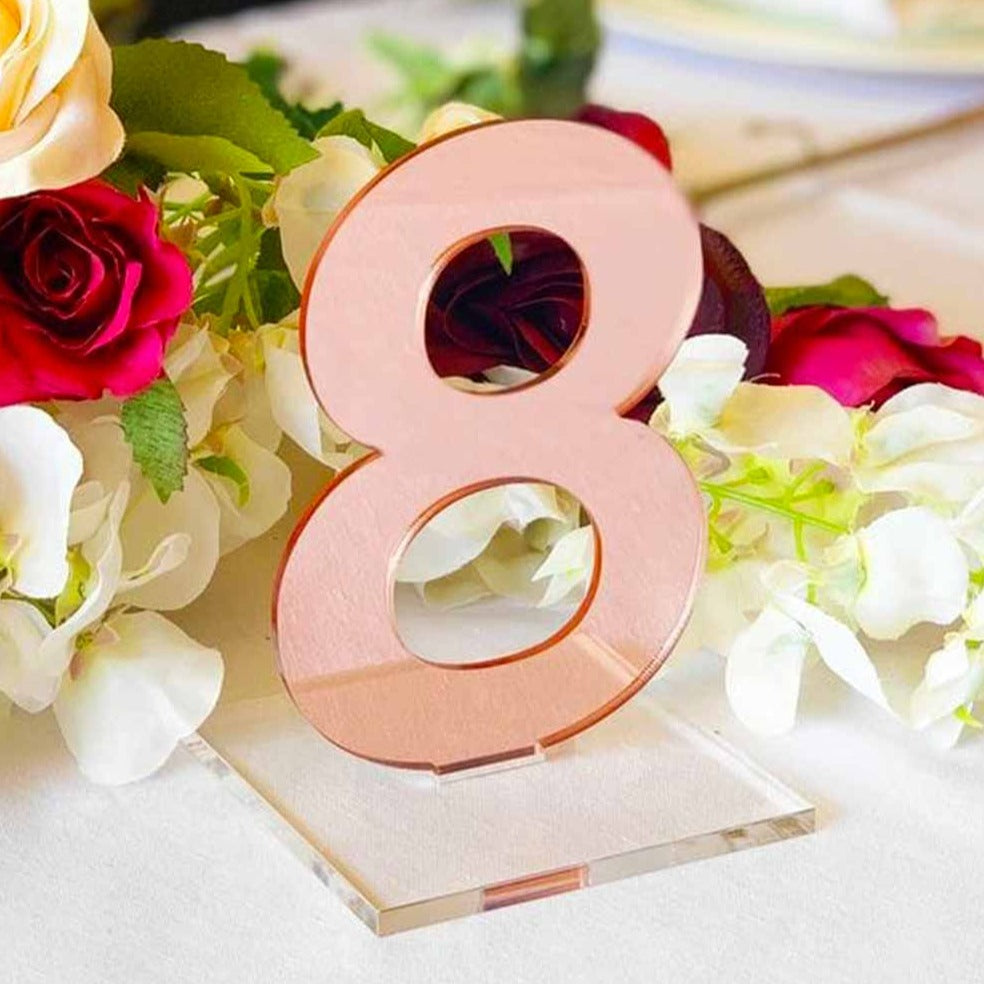 Acrylic Wedding Table Numbers