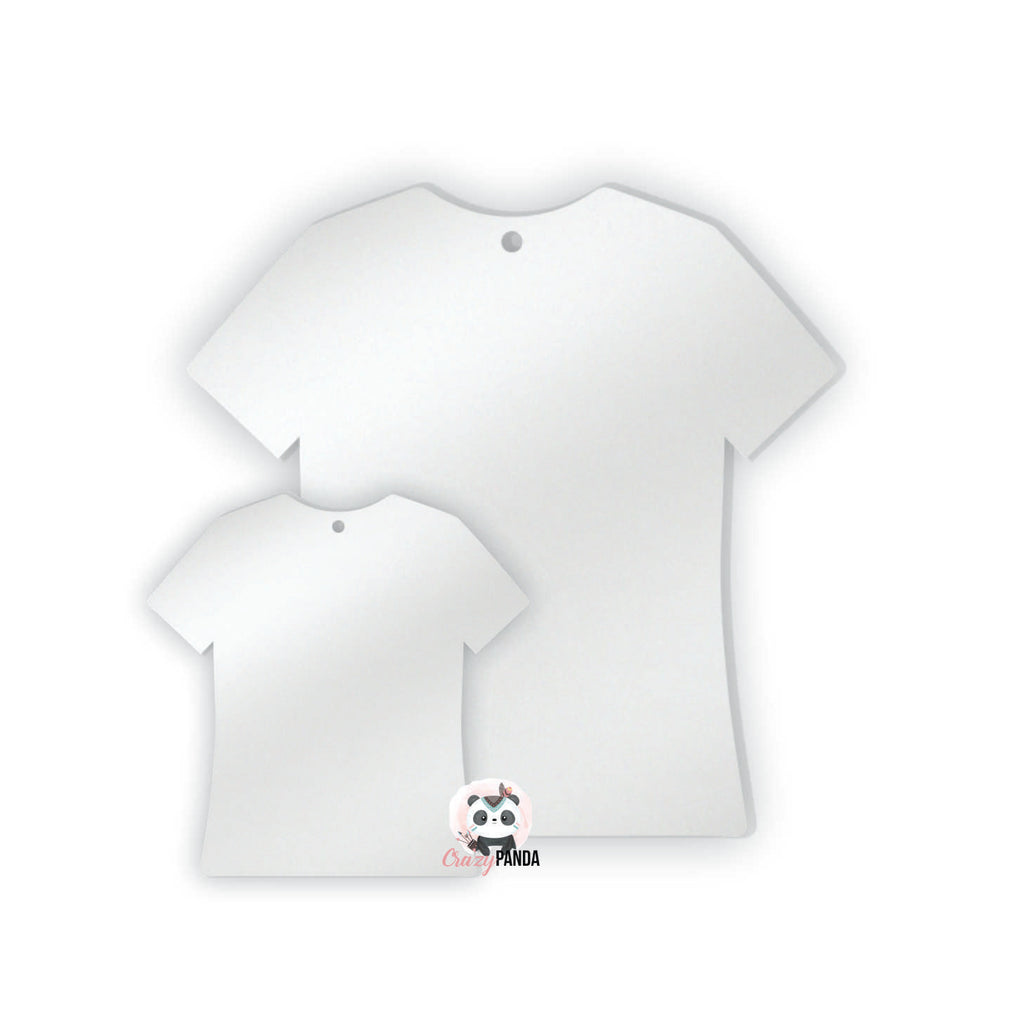 Acrylic Blank Clear T-Shirt Sizes ~2mm